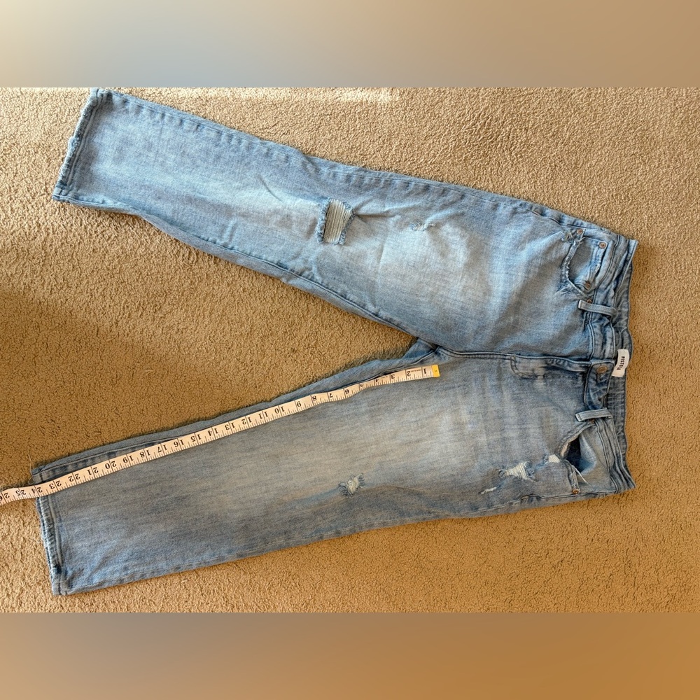 Pistola Distressed Light Wash Straight Leg Jeans Size 32 - Picture 6 of 7